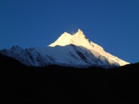 Manaslu from Samagaon