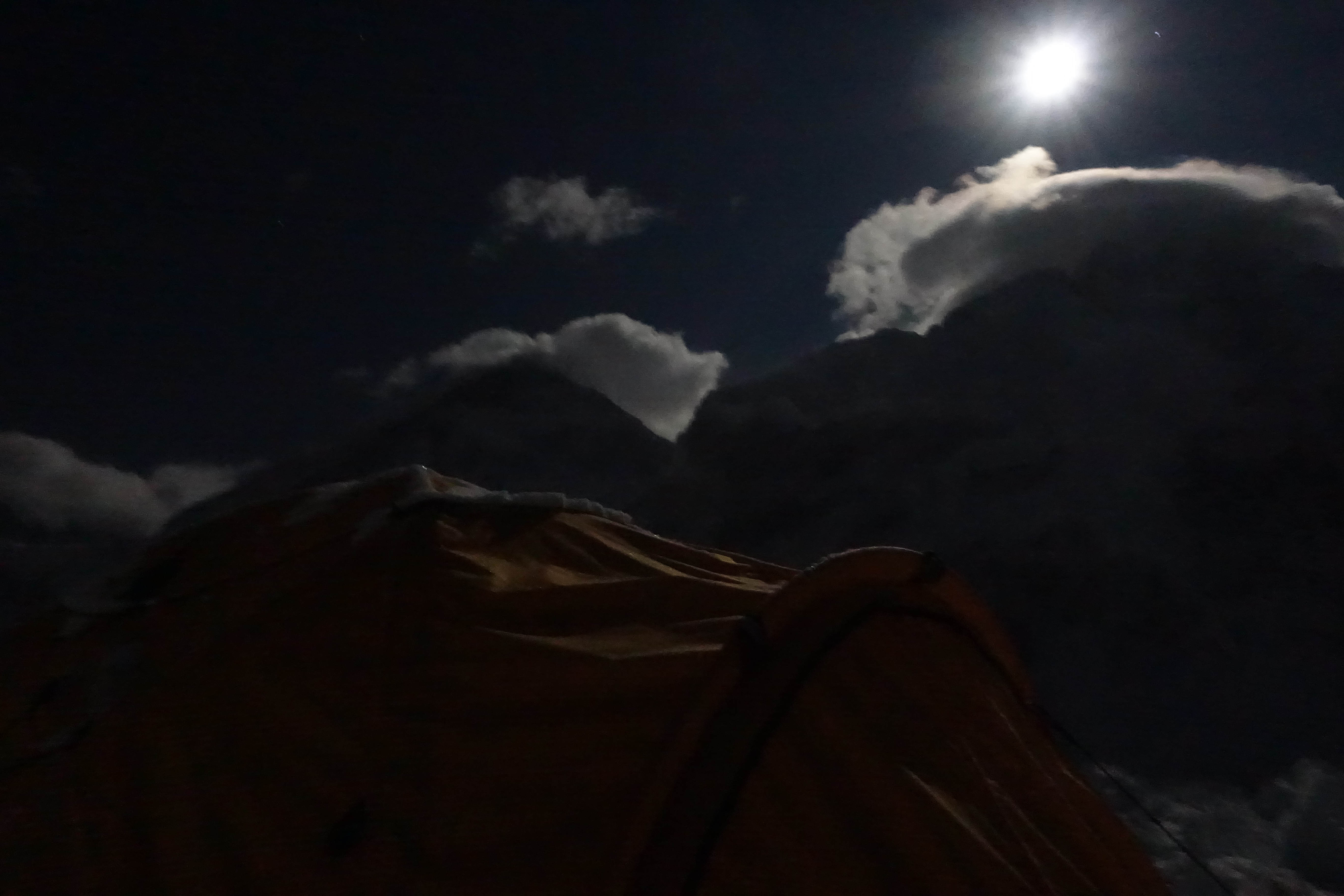 Moon and Nuptse