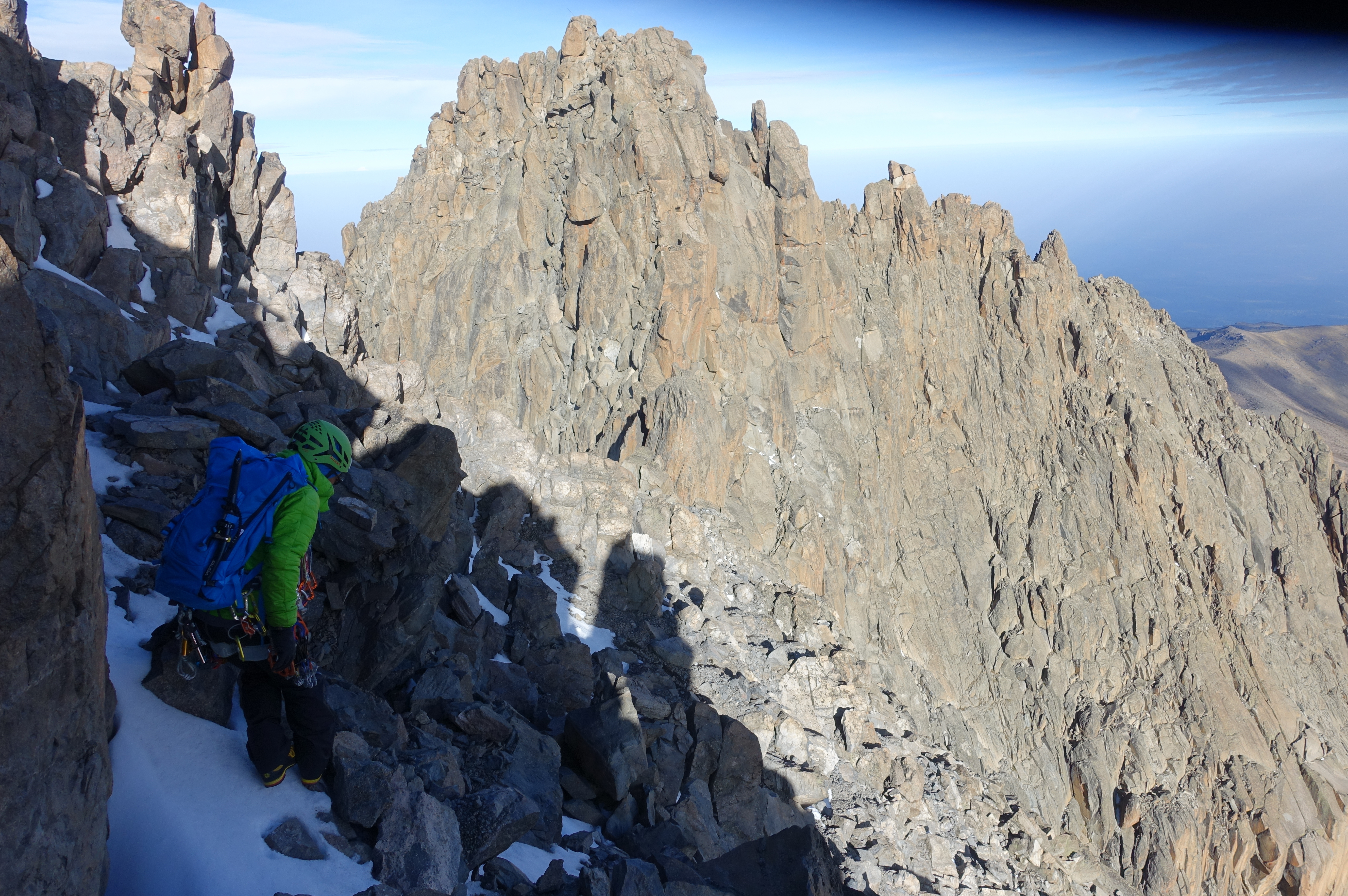 Traverse near Nelion summit