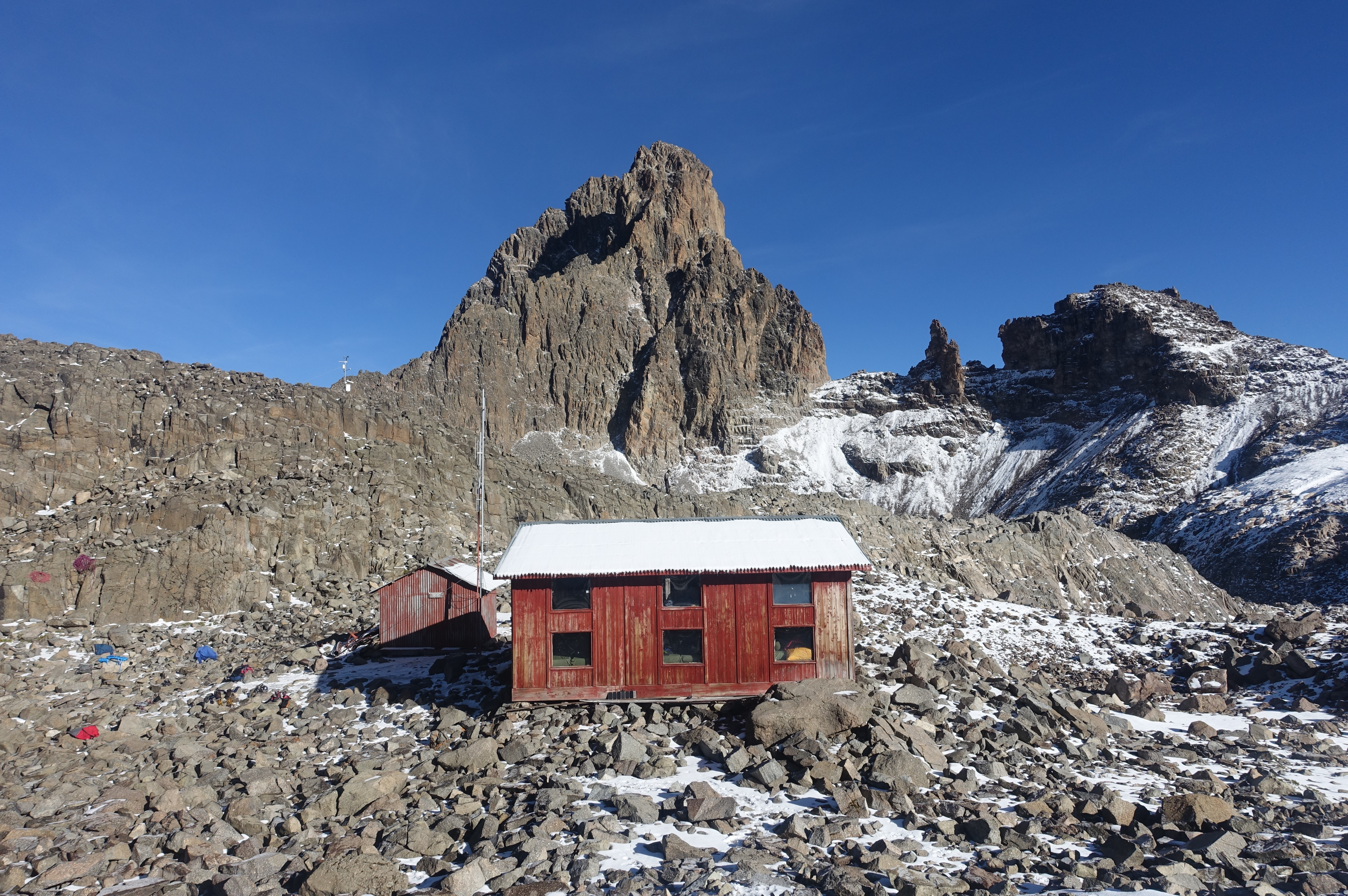 Austrian Hut and Nelion SE face